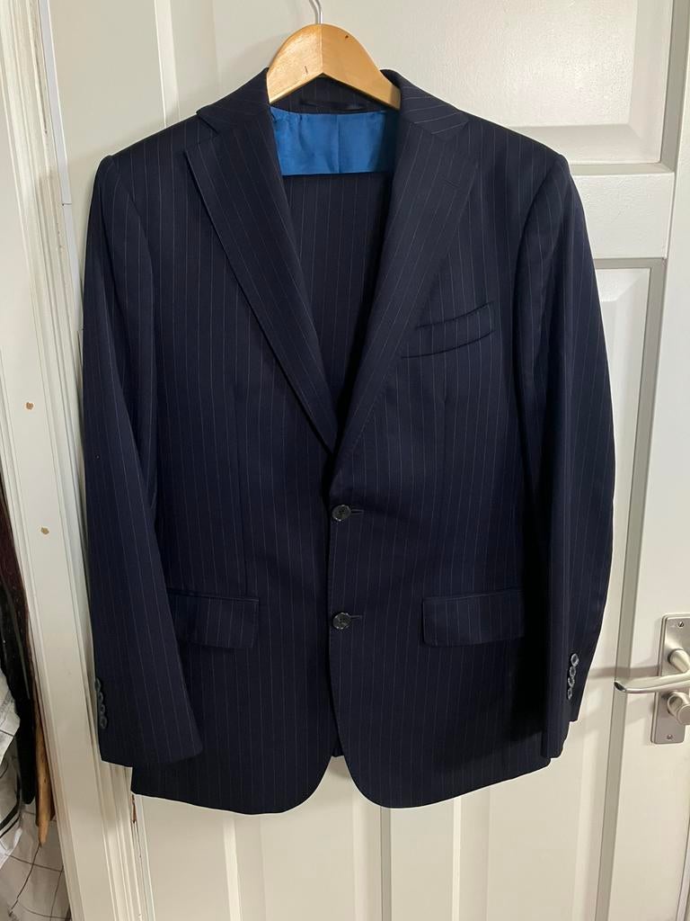 Suitsupply kostuum pak 100% wol colbert en broek maat 46, Ophalen of Verzenden, Zo goed als nieuw, Maat 46 (S) of kleiner, Blauw