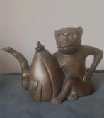 Antiek bronzen theepot Aapje China geen replica!, Ophalen of Verzenden
