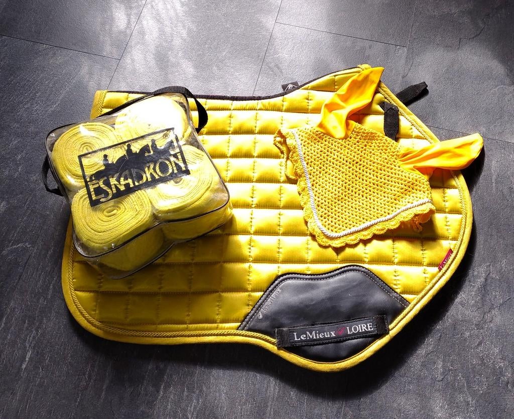 Lemieux full spring met oornetje en bandages, Dieren en Toebehoren, Paarden en Pony's | Dekens en Dekjes, Ophalen of Verzenden