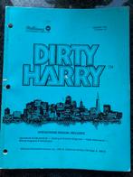 WILLIAMS DIRTY HARRY MANUAL WITH SCHEMATICS, Verzamelen, Automaten | Flipperkasten, Ophalen of Verzenden, Williams, Zo goed als nieuw