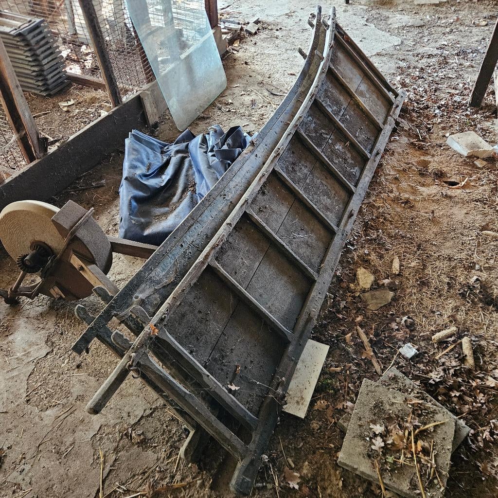 Boeren wagen schotten antiek brocante boederij kar, Antiek en Kunst, Ophalen