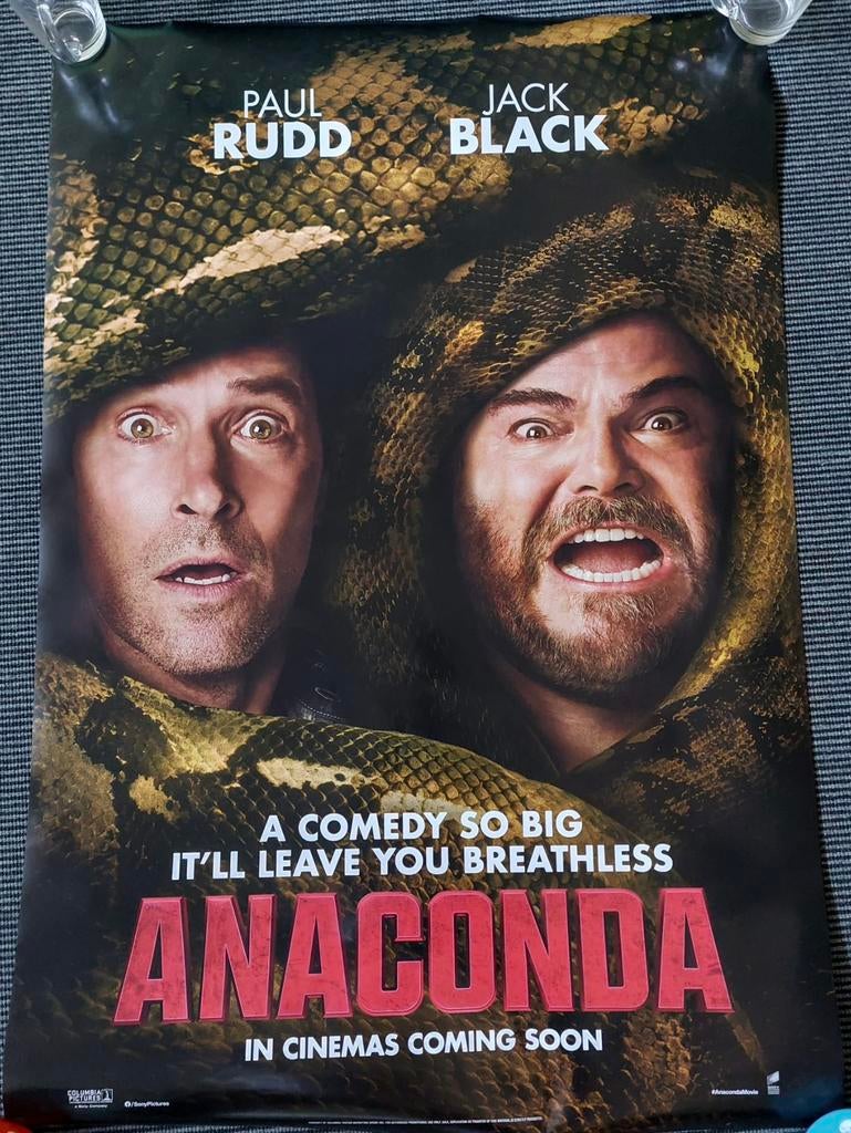Filmposter Anaconda 100 x 70 cm, Ophalen of Verzenden, Zo goed als nieuw, A1 t/m A3, Film en Tv