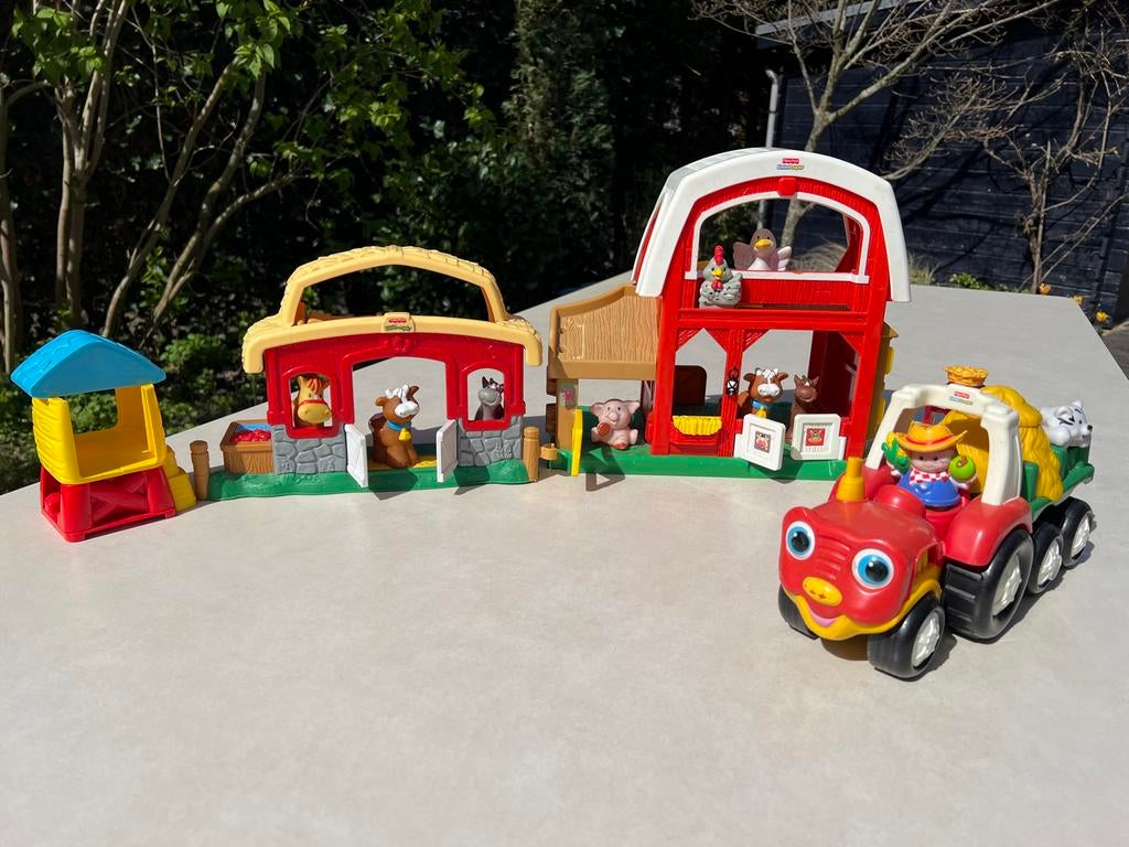 Fisher-Price Little People Boerderij Complete set + Tractor, Kinderen en Baby's, Speelgoed | Fisher-Price, Ophalen, Gebruikt, Speelset