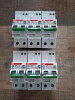 6 Aardlek/installatie automaten 16A 30mA B-karakteristiek, Ophalen of Verzenden, Overige typen
