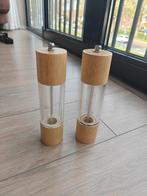 Peper- en zoutmolen set - Hout en acryl, Ophalen, Hout, Bruin, Overige typen