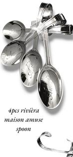 4 Rivièra Maison amuse lepels -, Ophalen of Verzenden, Nieuw, Rvs of Chroom, Los bestek
