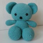 Handgemaakt (gehaakt) beertje (mintgroen), Ophalen, Nieuw, Kraamcadeau