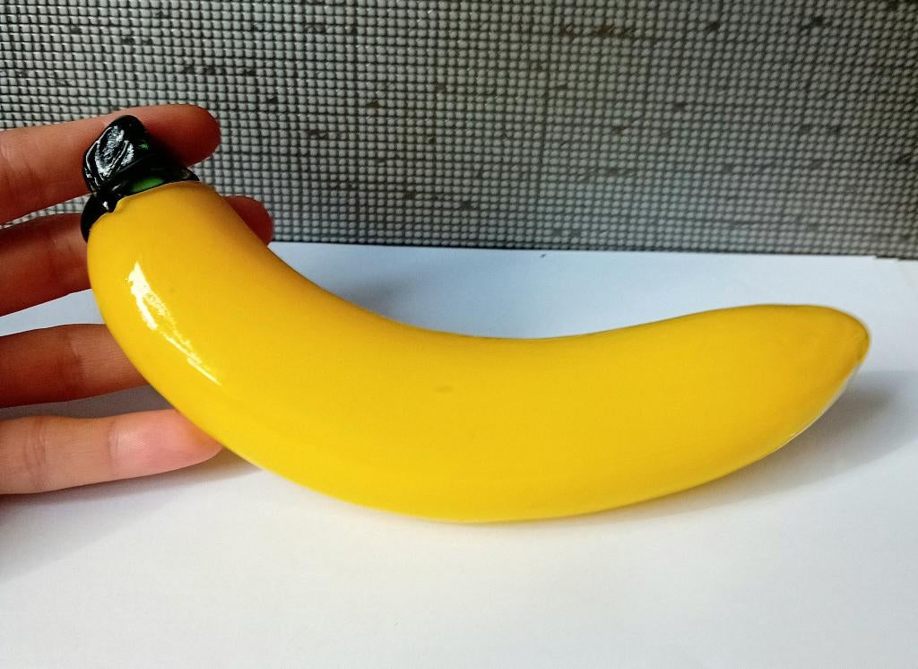 vintage glazen banaan, Antiek en Kunst, Ophalen of Verzenden