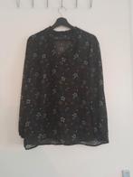 Zwarte blouse met sterren - Maat L, Kleding | Dames, Blouses en Tunieken, Zwart, Maat 42/44 (L), Ophalen of Verzenden, Onbekend