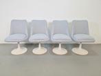 Set vintage Tulip stoelen eettafel Eero Saarinen stijl ´70, Ophalen, N, Space age vintage, 4 tot 6 stoelen
