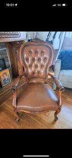 2 leren stoelen, Ophalen of Verzenden