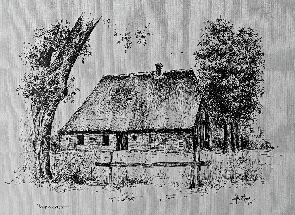 Udenhout ... 1979 ..., Antiek en Kunst, Kunst | Tekeningen en Foto's, Ophalen of Verzenden