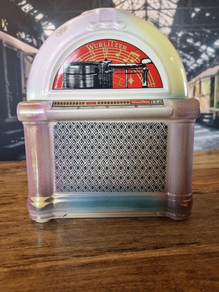 Wurlitzer Jukebox ( koekjes pot ) - Vintage Stijl, Verzamelen, Automaten | Jukeboxen, Ophalen of Verzenden, Gebruikt, 1970 tot heden