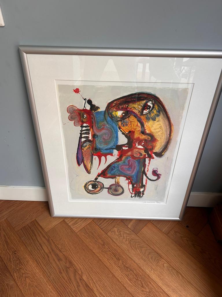 Zeefdruk Jan te Wierik 100x85, Antiek en Kunst, Ophalen of Verzenden
