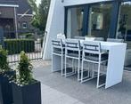 Bar set 6 persoons op voorraad wit en aluminium, Ophalen, Nieuw