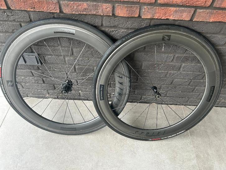 Wielset Reynolds Strike Carbon Black, Fietsen en Brommers, Fietsonderdelen, Zo goed als nieuw, Racefiets, Wiel, Ophalen