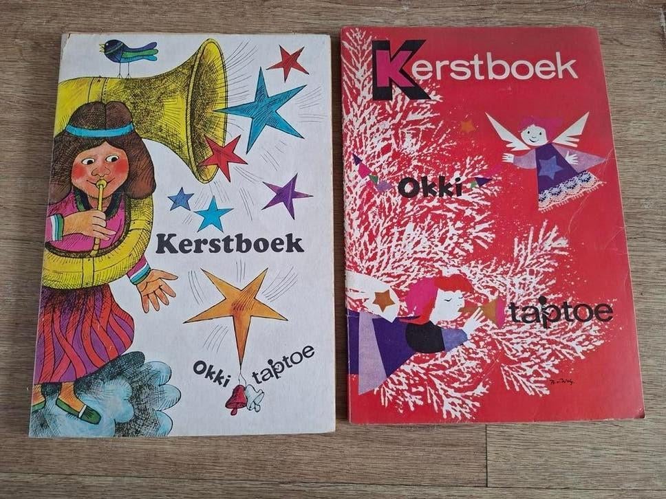 Oude kerstboeken  Okkie en Taptoe waarschijnlijk jaren 60, Ophalen of Verzenden, Gelezen, Fictie algemeen