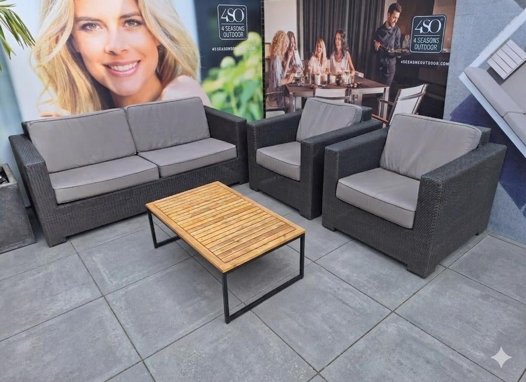 Borek Plaza loungeset, Ophalen, Wicker, Stoel
