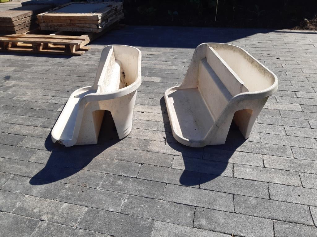Balkonbakken, Tuin en Terras, Bloembakken en Plantenbakken, Ophalen, Kunststof, Gebruikt, Minder dan 30 cm