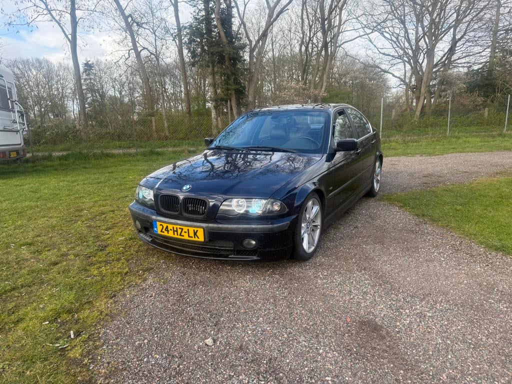 BMW 3-Serie e46 2.5 I 323 1999 Blauw, Auto's, BMW, 1345 kg, Achterwielaandrijving, Zwart, 2494 cc