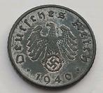 5 Reichspfennig 1940A Nazi Duitsland Oude Munt WO2 Swastika, Verzamelen, Ophalen of Verzenden