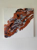 Twee unieke moderne olieverf schilderijen op canvas, Ophalen of Verzenden, Nieuw