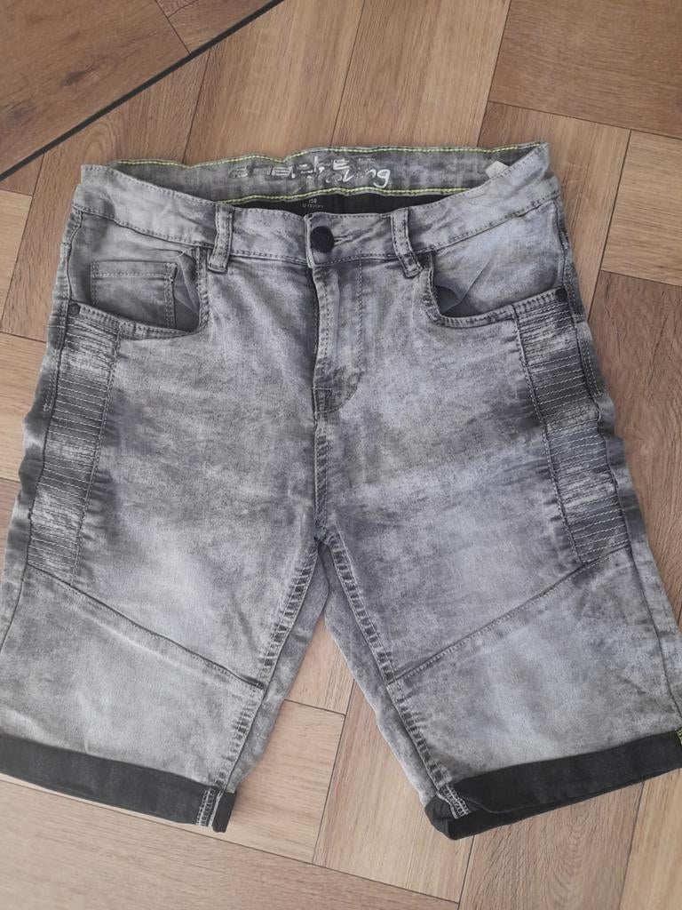 Gedragen grijze jeans short maat 158 (12-13 jaar), Kleding | Heren, Chapter young, Overige jeansmaten, Ophalen of Verzenden, Grijs