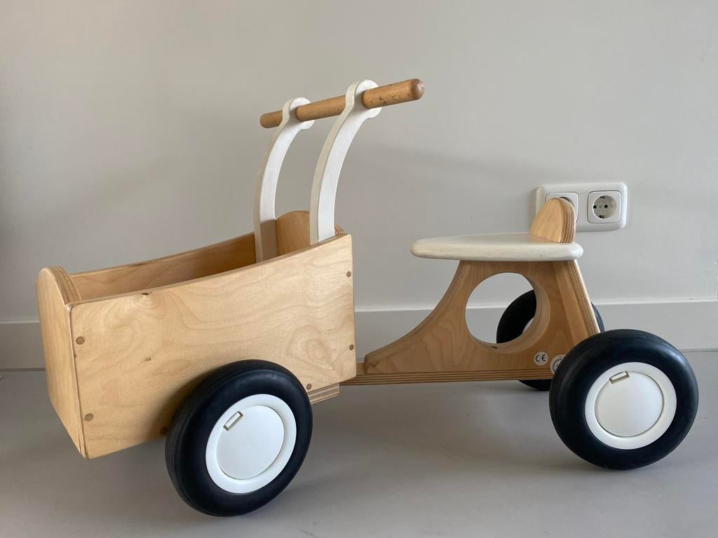 Houten loop bakfiets - Van Dijk, Ophalen, Zo goed als nieuw, Loopfiets