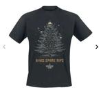Nieuw kerst M t-shirt met ribs kerstboom en doodshoofden!, Ophalen of Verzenden, Nieuw, Maat 48/50 (M), Zwart
