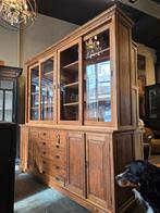 Charmante Buffetkast | Vitrinekast | Robuust gerecycled teak, Gebruikt, Met deur(en), 200 cm of meer, Niet te achterhalen