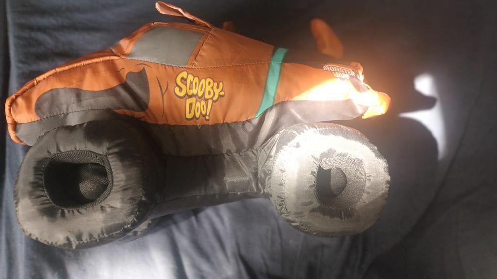 Zeer zachte nylon knuffel Scooby Doo  Monster Jam, Ophalen of Verzenden, Zo goed als nieuw, Overige typen
