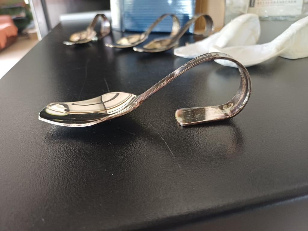 Amuse Lepels Set van 6 - Zilverkleurig, Huis en Inrichting, Ophalen of Verzenden