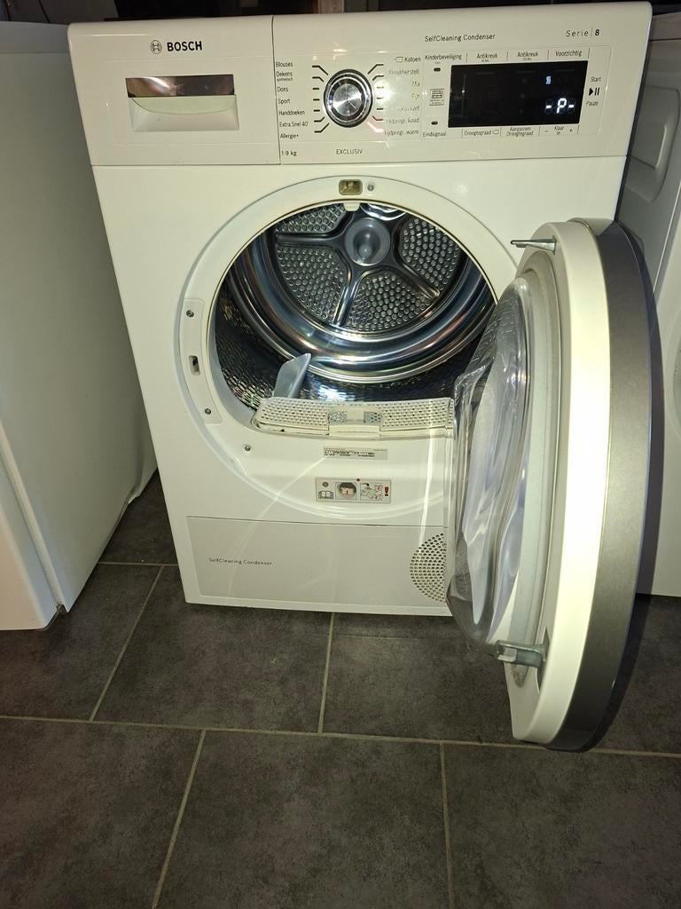 Bosch warmtepompdroger (A++), Ophalen, Gebruikt, Overige typen, 8 tot 10 kg