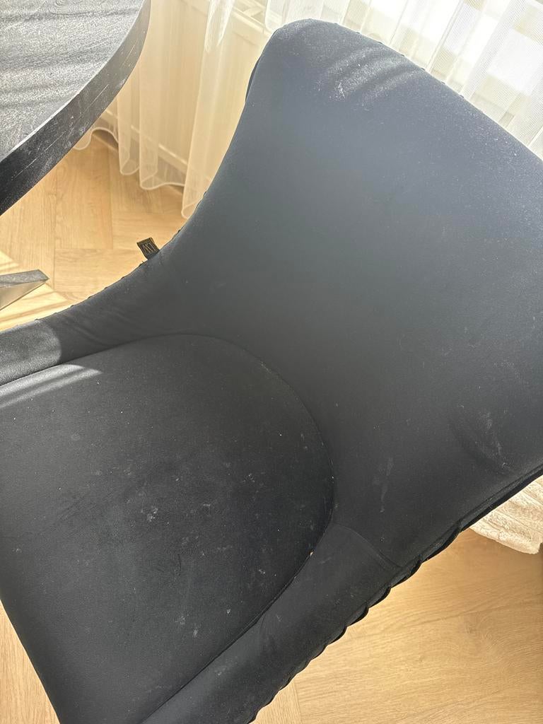 4 Zwarte Eettafelstoelen - Spotprijsje!, Gebruikt, Zwart, Ophalen of Verzenden, Vier