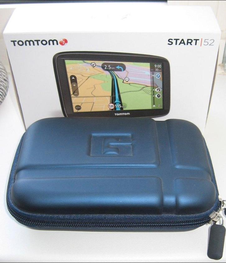 TOMTOM START 52 Z.G.A.N. INCL. HARDCASE ETUI ETC:, Auto diversen, Autonavigatie, Zo goed als nieuw, Ophalen of Verzenden