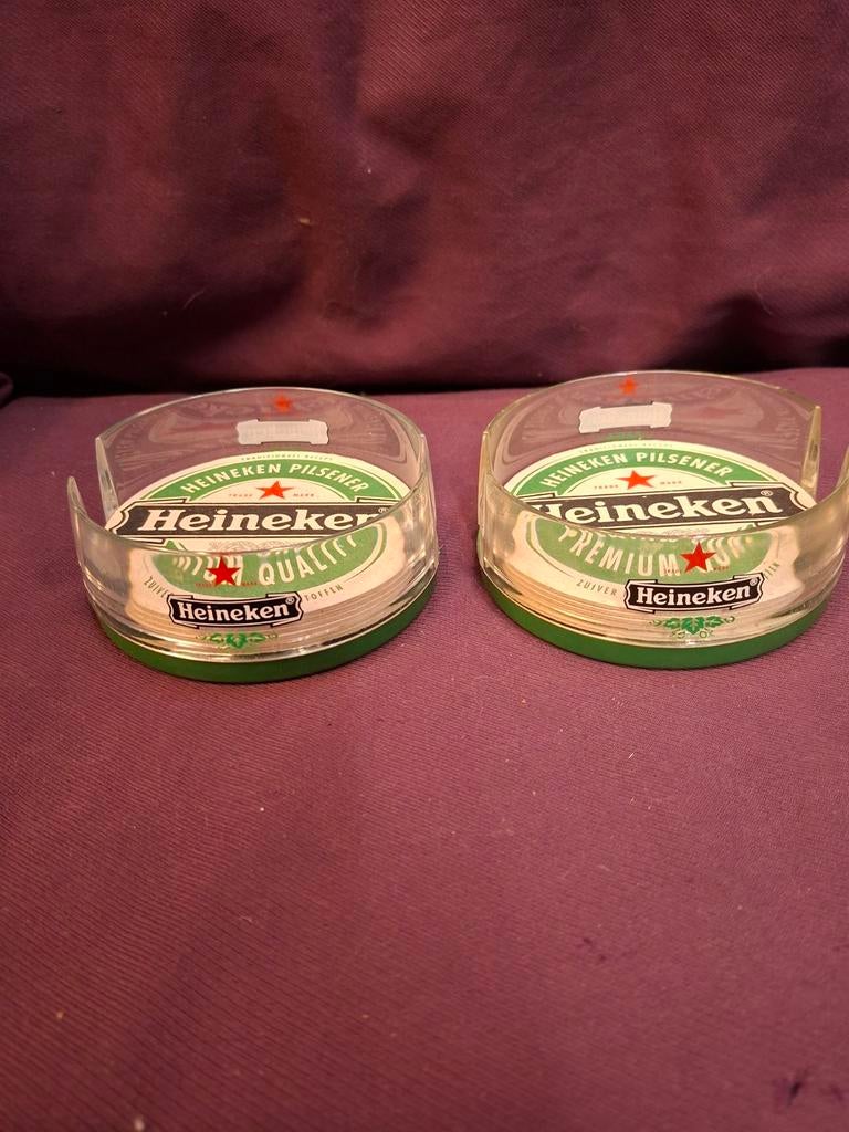 2 Heineken bierviltjeshouders, Ophalen of Verzenden