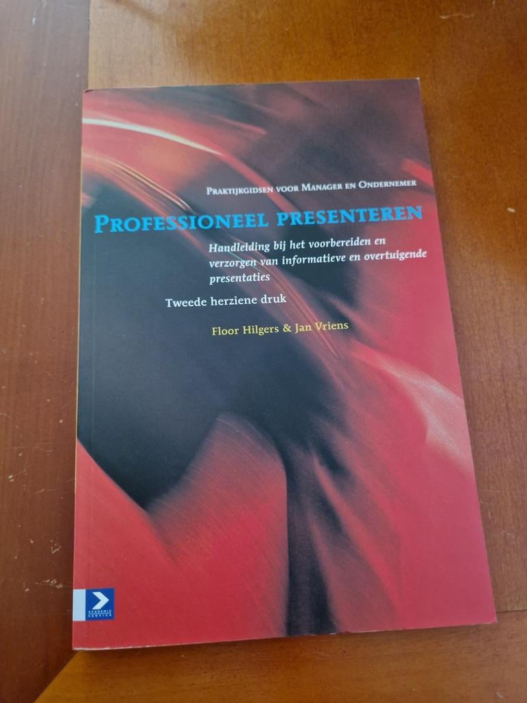 Professioneel Presenteren - Floor Hilgers & Jan Vriens, Ophalen of Verzenden, Gelezen, Management, Floor Hilgers & Jan Vriens
