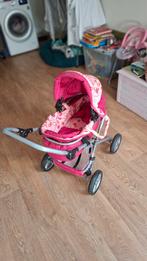 Poppenwagen roze, Kinderen en Baby's, Speelgoed | Poppen, Ophalen of Verzenden, Zo goed als nieuw
