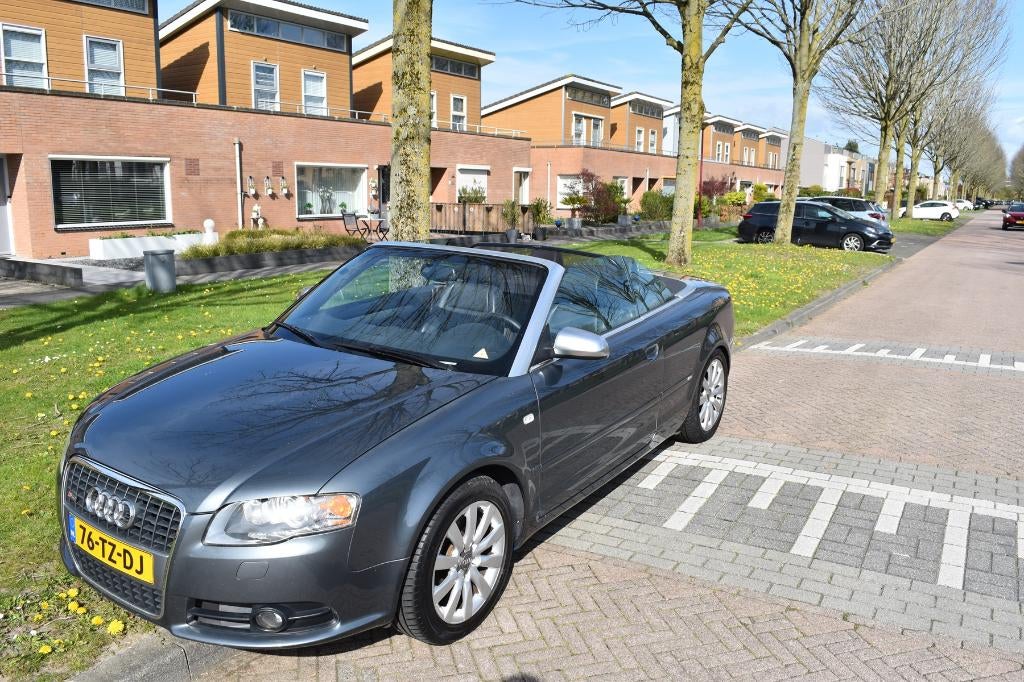 Audi A4 Cabriolet 3.0 V6 S‑line Automaat, Auto's, Audi, Automaat, Zwart, Stoelverwarming, Cabriolet