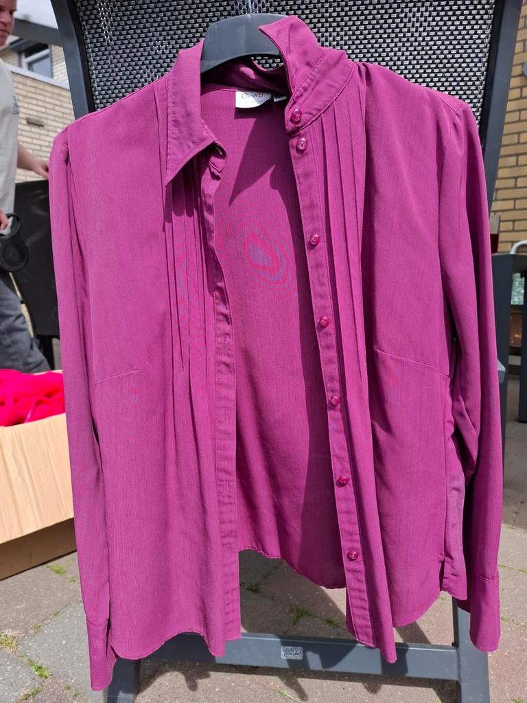 Paarse dames blouse maat 44, Ophalen, Zo goed als nieuw, Maat 42/44 (L), Paars