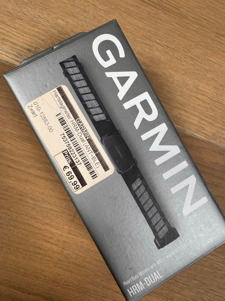 Garmin Hartslagmeter HRM-Dual - Zo goed als nieuw, Sport en Fitness, Hartslagmeters, Ophalen of Verzenden, Zo goed als nieuw, Garmin