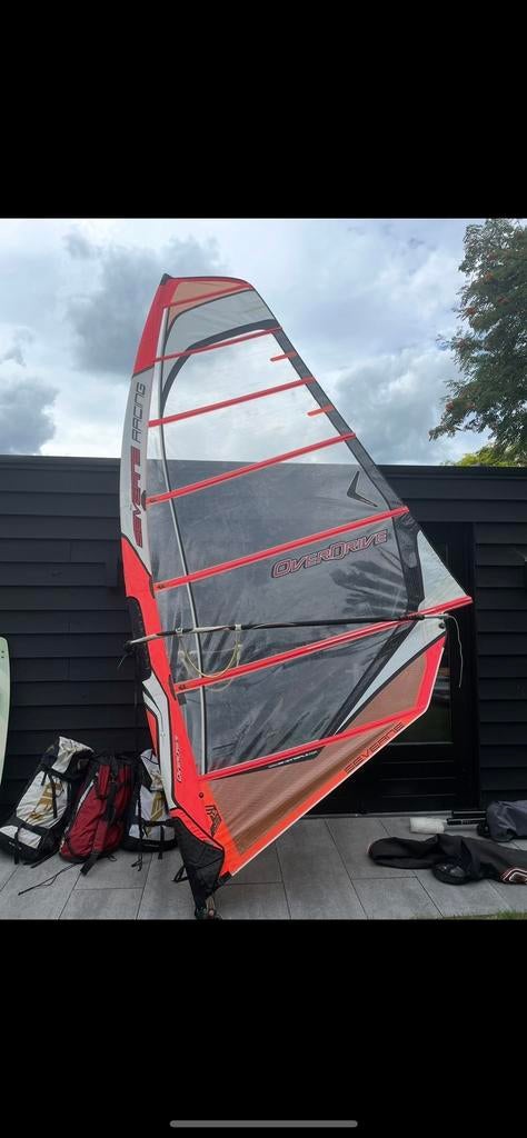 Severne Racing 7.5 compleet mast giek, Ophalen, Gebruikt, Zeil, 7 m² of meer