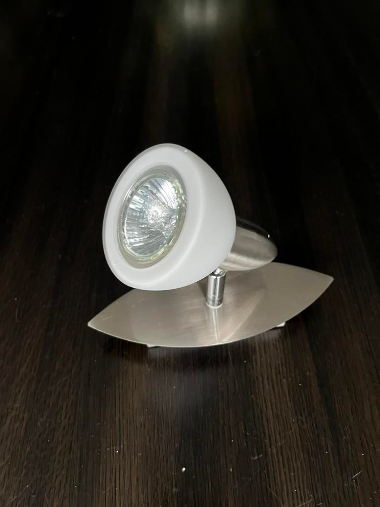 Wandspot met schakelaar - aluminium, Metaal of Aluminium, Ophalen of Verzenden, Zo goed als nieuw, Led