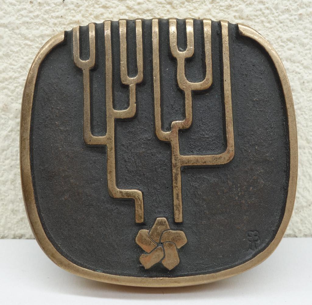 zware gegoten penning Eric vd Boom - brons, Verzenden, Brons, Nederland