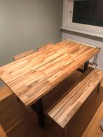 Eettafel set Skogsta Ikea, Huis en Inrichting, Tafels | Eettafels, Ophalen, Gebruikt, 50 tot 100 cm, 150 tot 200 cm