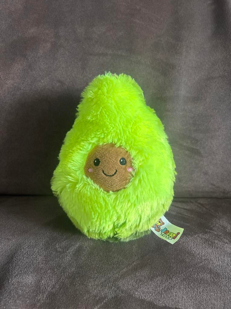 Leuke avocado knuffel - zacht en knuffelbaar!, Groen, Overige merken, Overige karakters, Overige typen