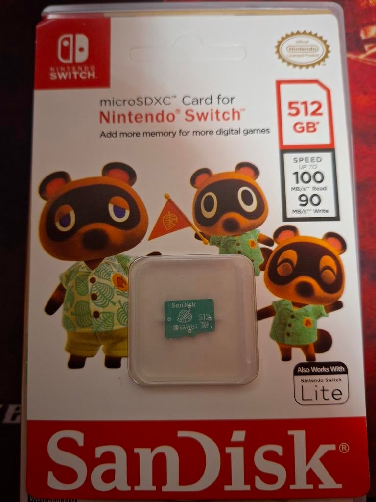 SanDisk microSDXC kaart 512 GB voor Nintendo Switch, Ophalen