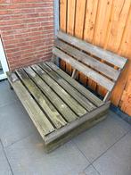 Robuuste Palletbank Perugia van acaciahout, Ophalen, Gebruikt, Hout