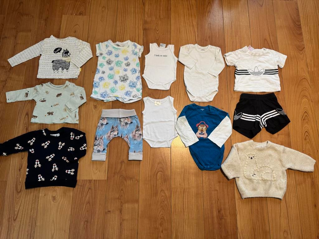 Jongens kledingpakket maat 50-68 - kenzo, adidas, zara, name, Kinderen en Baby's, Ophalen of Verzenden, Zo goed als nieuw, Jongetje