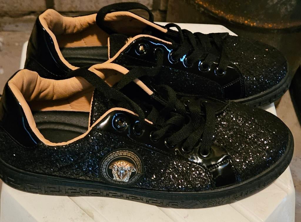 Versace Jeans Couture Glitter Sneakers Maat 42, Kleding | Dames, Schoenen, Zwart, Nieuw, Ophalen of Verzenden, Sneakers of Gympen